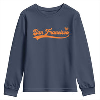 San Francisco Youth Sweatshirt SF Varsity California Script Vintage Sports Jersey Style