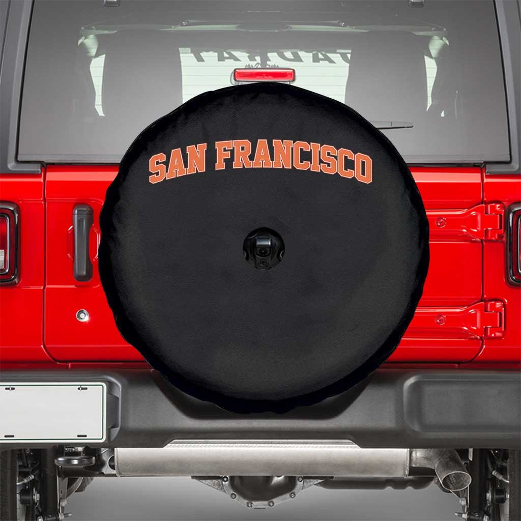 San Francisco Spare Tire Cover California SF Varsity Vintage Sports Jersey Style