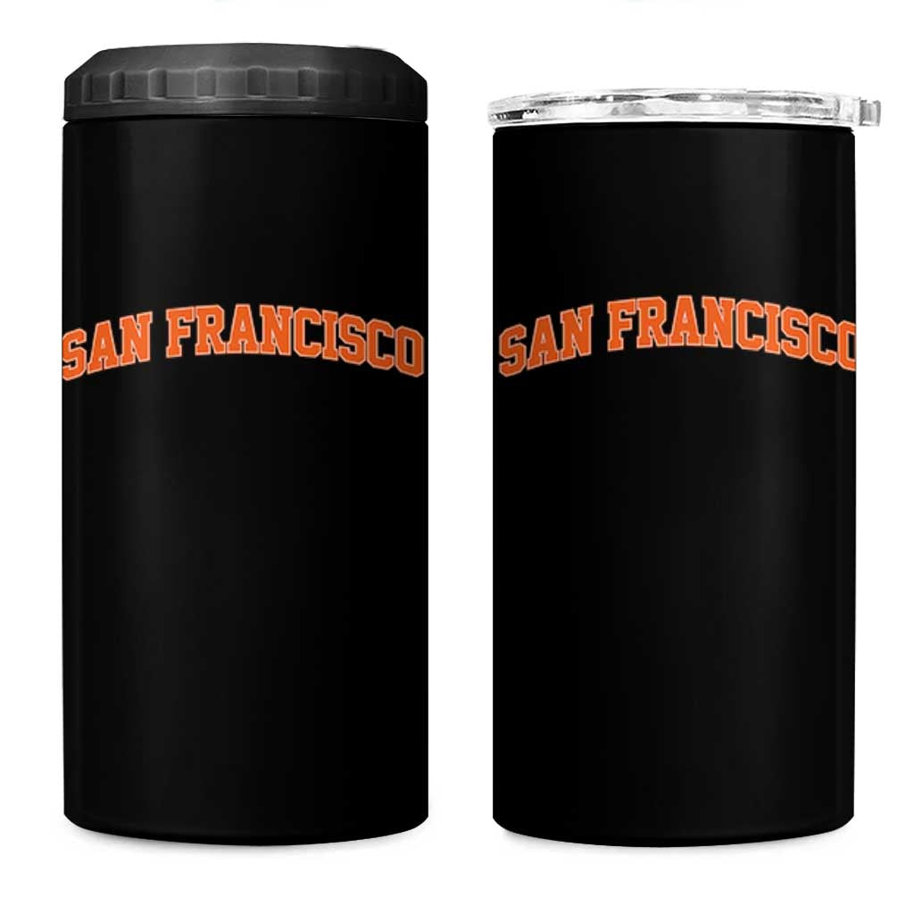 San Francisco 4 in 1 Can Cooler Tumbler California SF Varsity Vintage Sports Jersey Style