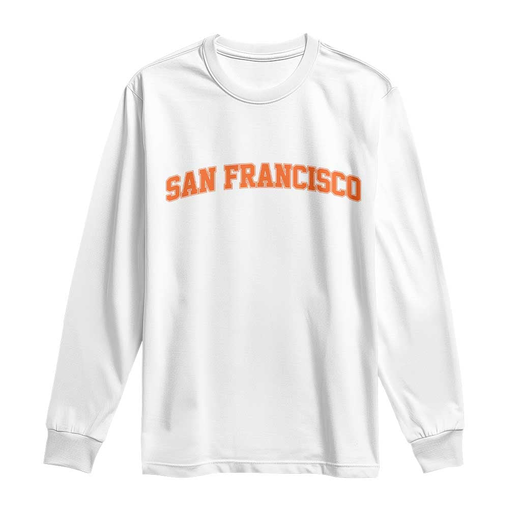 San Francisco Long Sleeve Shirt California SF Varsity Vintage Sports Jersey Style