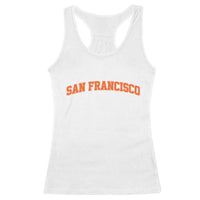 San Francisco Racerback Tank Top California SF Varsity Vintage Sports Jersey Style