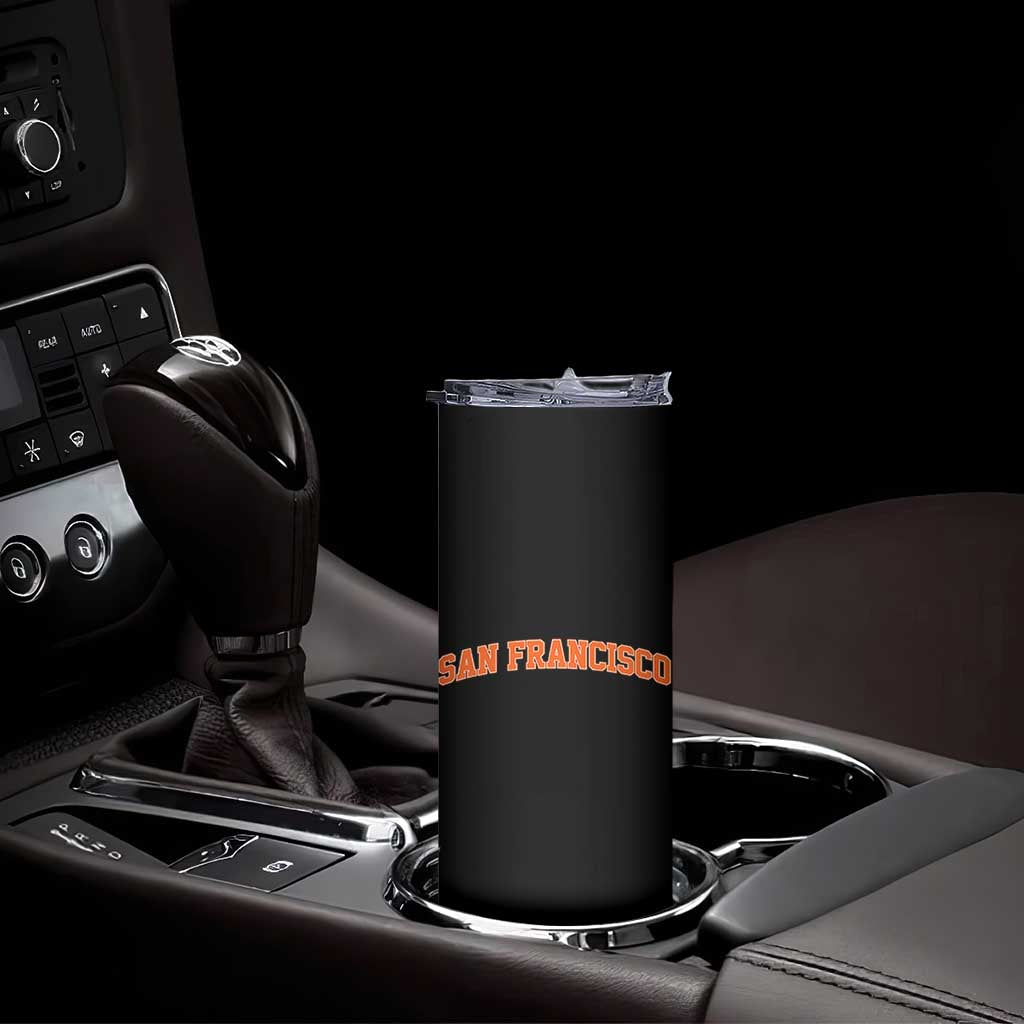 San Francisco Skinny Tumbler California SF Varsity Vintage Sports Jersey Style