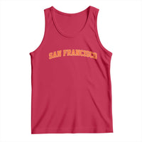 San Francisco Tank Top California SF Varsity Vintage Sports Jersey Style