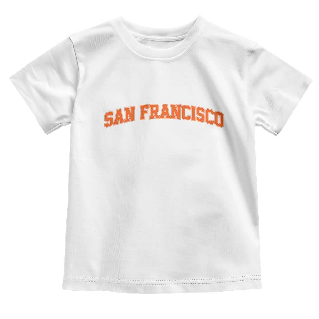 San Francisco Toddler T Shirt California SF Varsity Vintage Sports Jersey Style