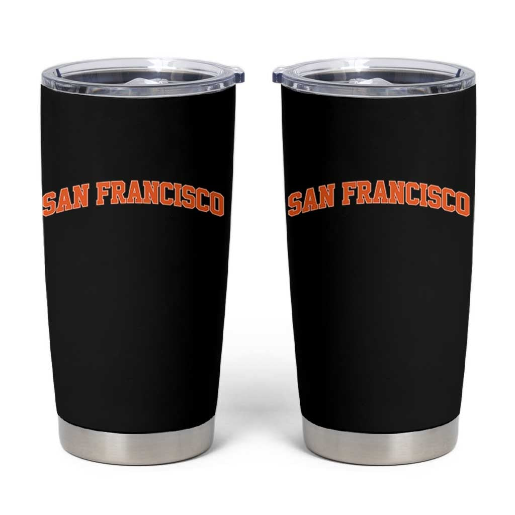 San Francisco Tumbler Cup California SF Varsity Vintage Sports Jersey Style