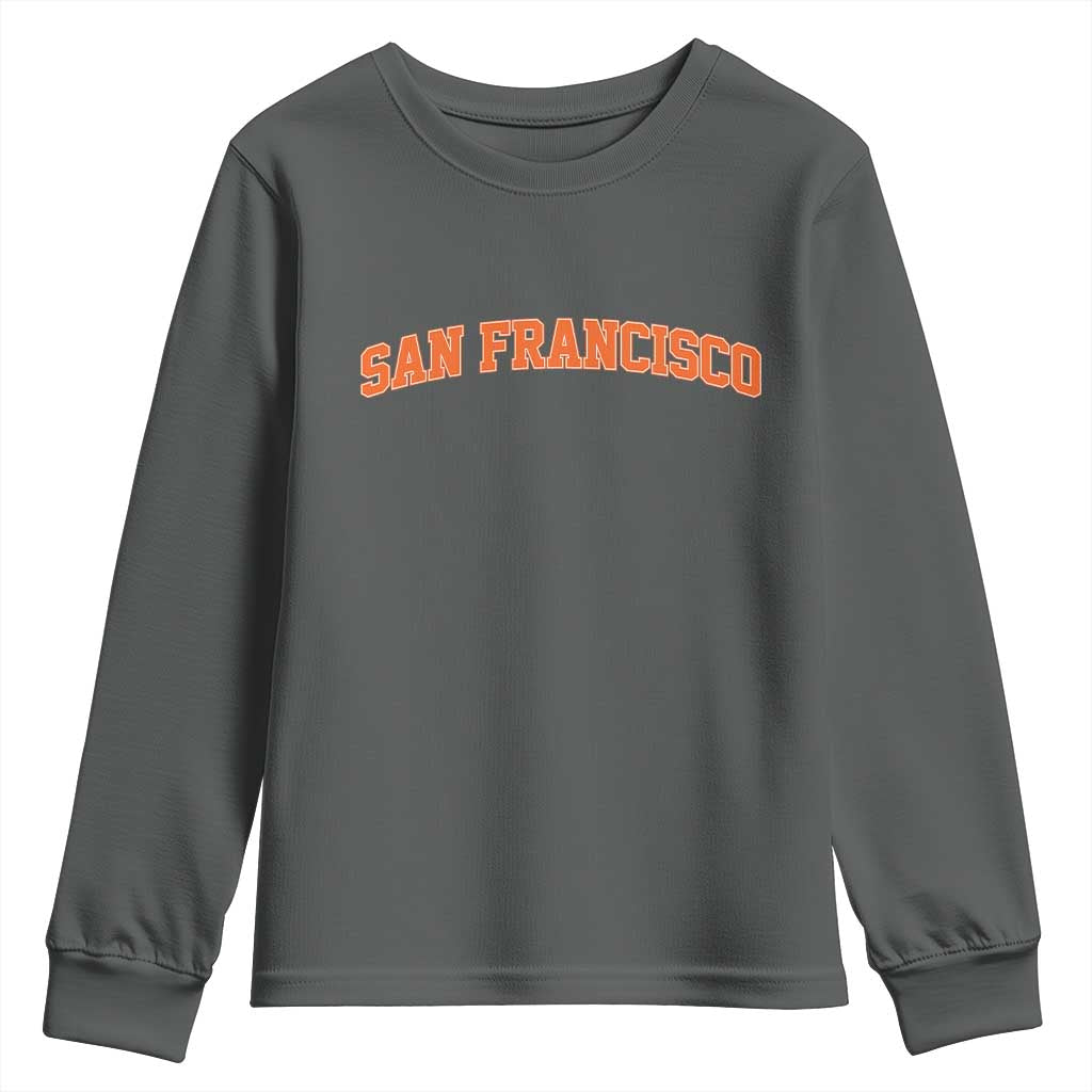San Francisco Youth Sweatshirt California SF Varsity Vintage Sports Jersey Style
