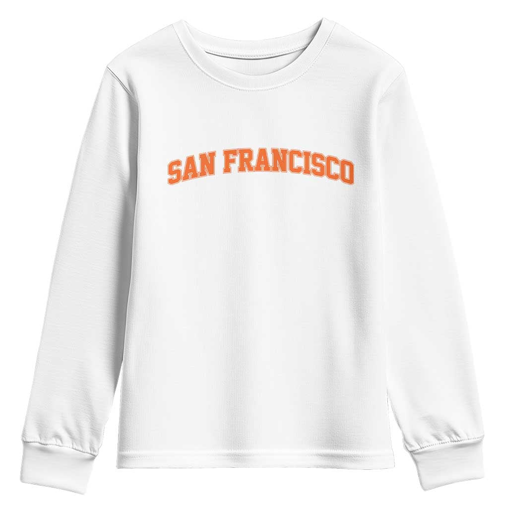 San Francisco Youth Sweatshirt California SF Varsity Vintage Sports Jersey Style