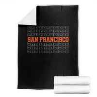 Vintage San Francisco Throw Blanket California SF Retro Sports Style