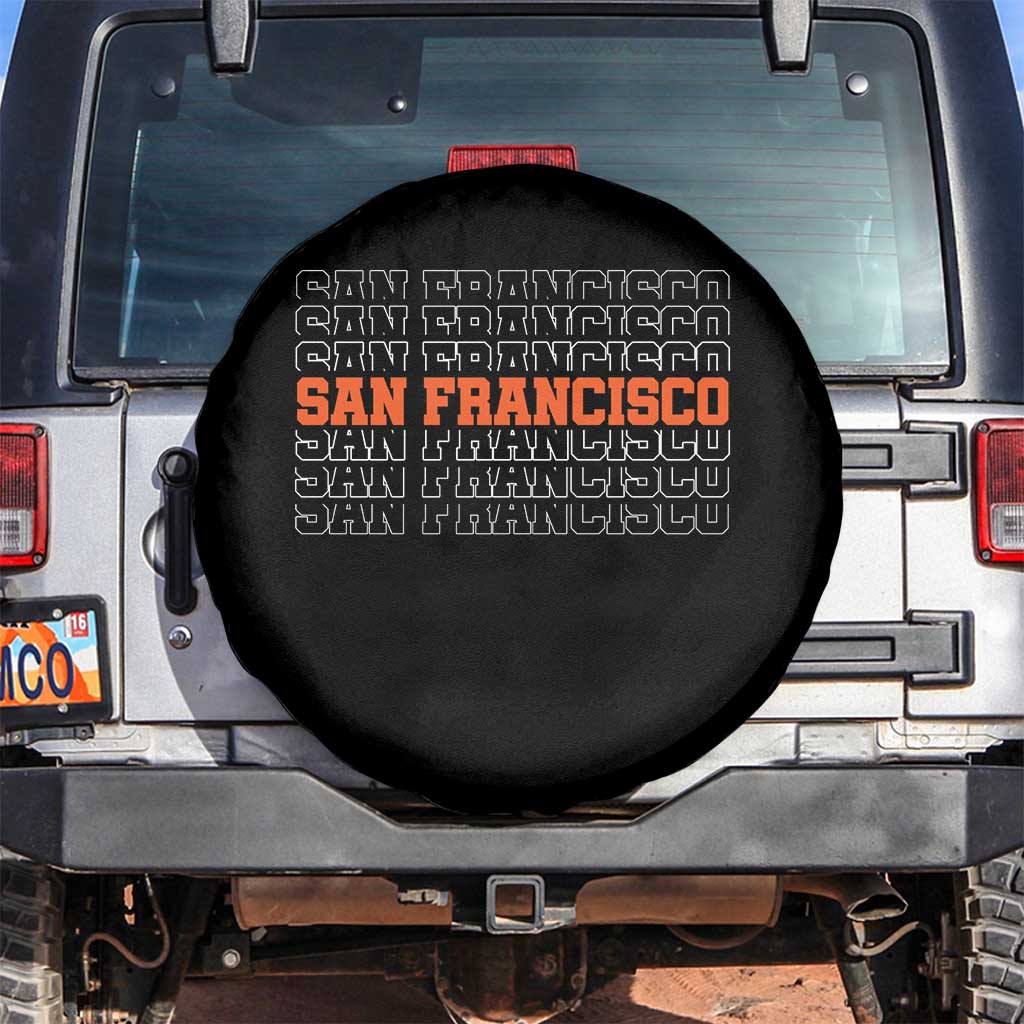 Vintage San Francisco Spare Tire Cover California SF Retro Sports Style
