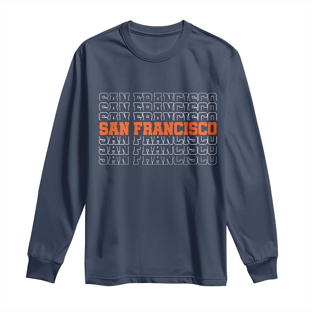 Vintage San Francisco Long Sleeve Shirt California SF Retro Sports Style
