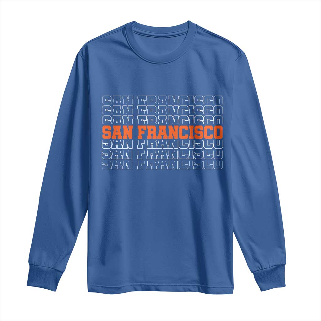 Vintage San Francisco Long Sleeve Shirt California SF Retro Sports Style