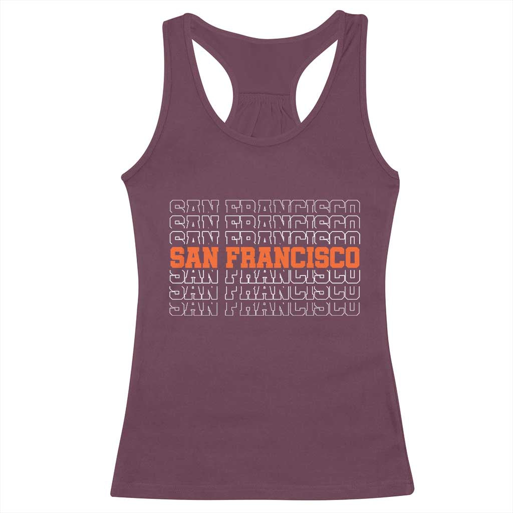 Vintage San Francisco Racerback Tank Top California SF Retro Sports Style