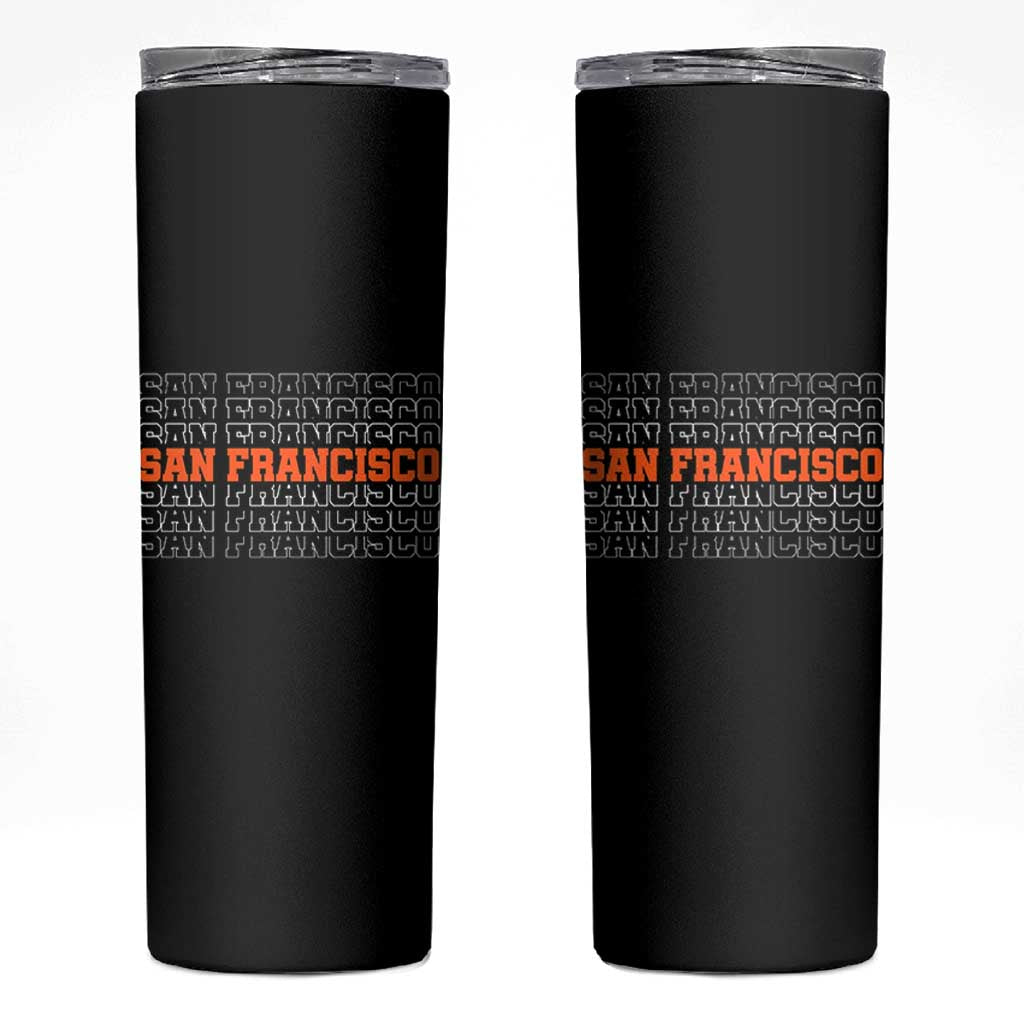 Vintage San Francisco Skinny Tumbler California SF Retro Sports Style
