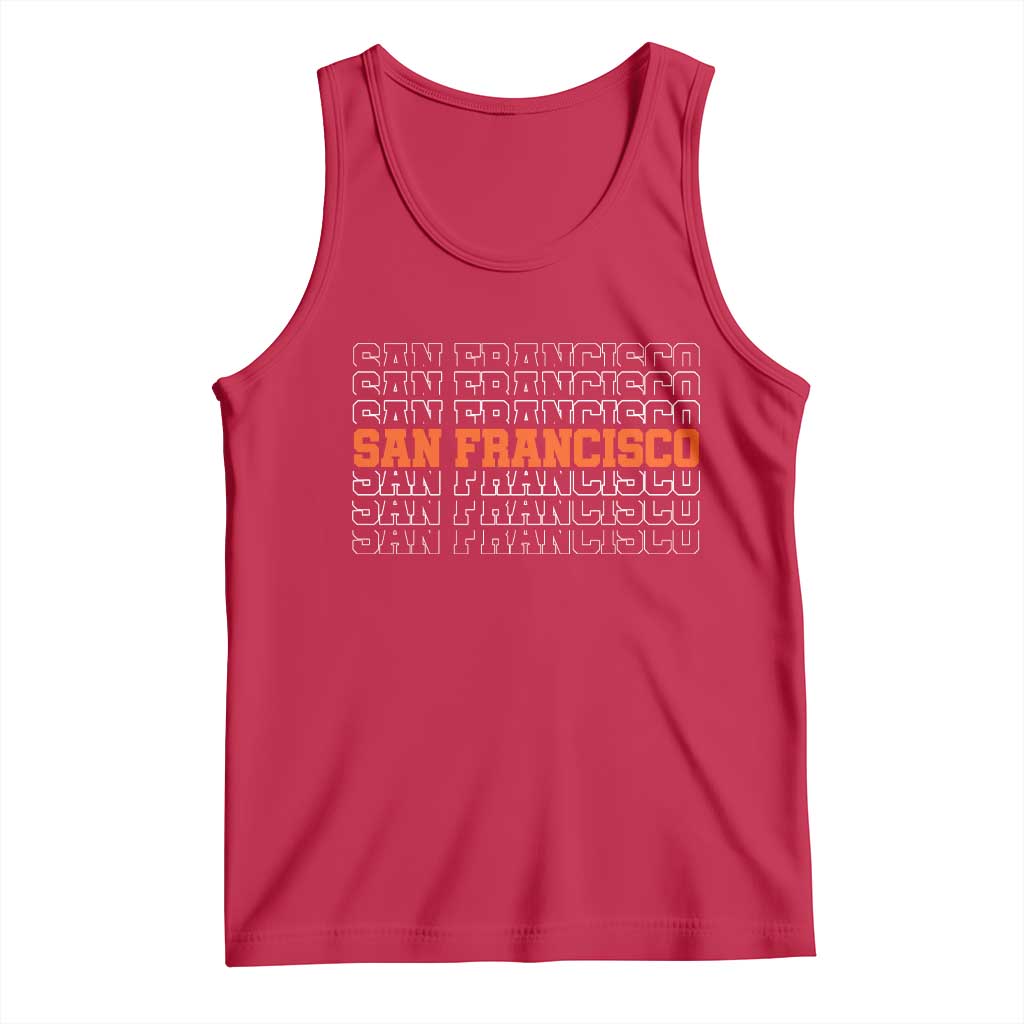 Vintage San Francisco Tank Top California SF Retro Sports Style
