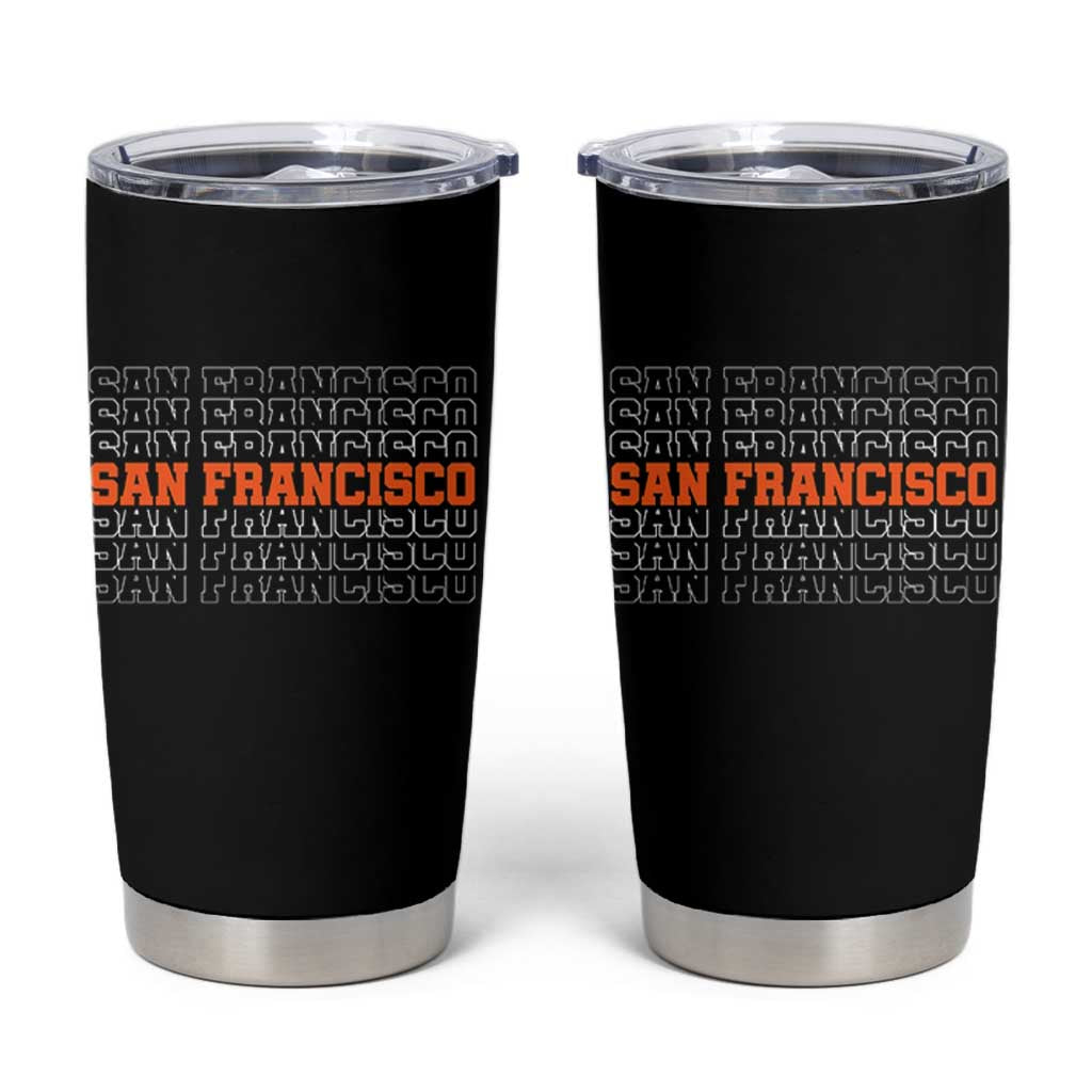 Vintage San Francisco Tumbler Cup California SF Retro Sports Style
