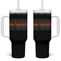Vintage San Francisco Tumbler With Handle California SF Retro Sports Style