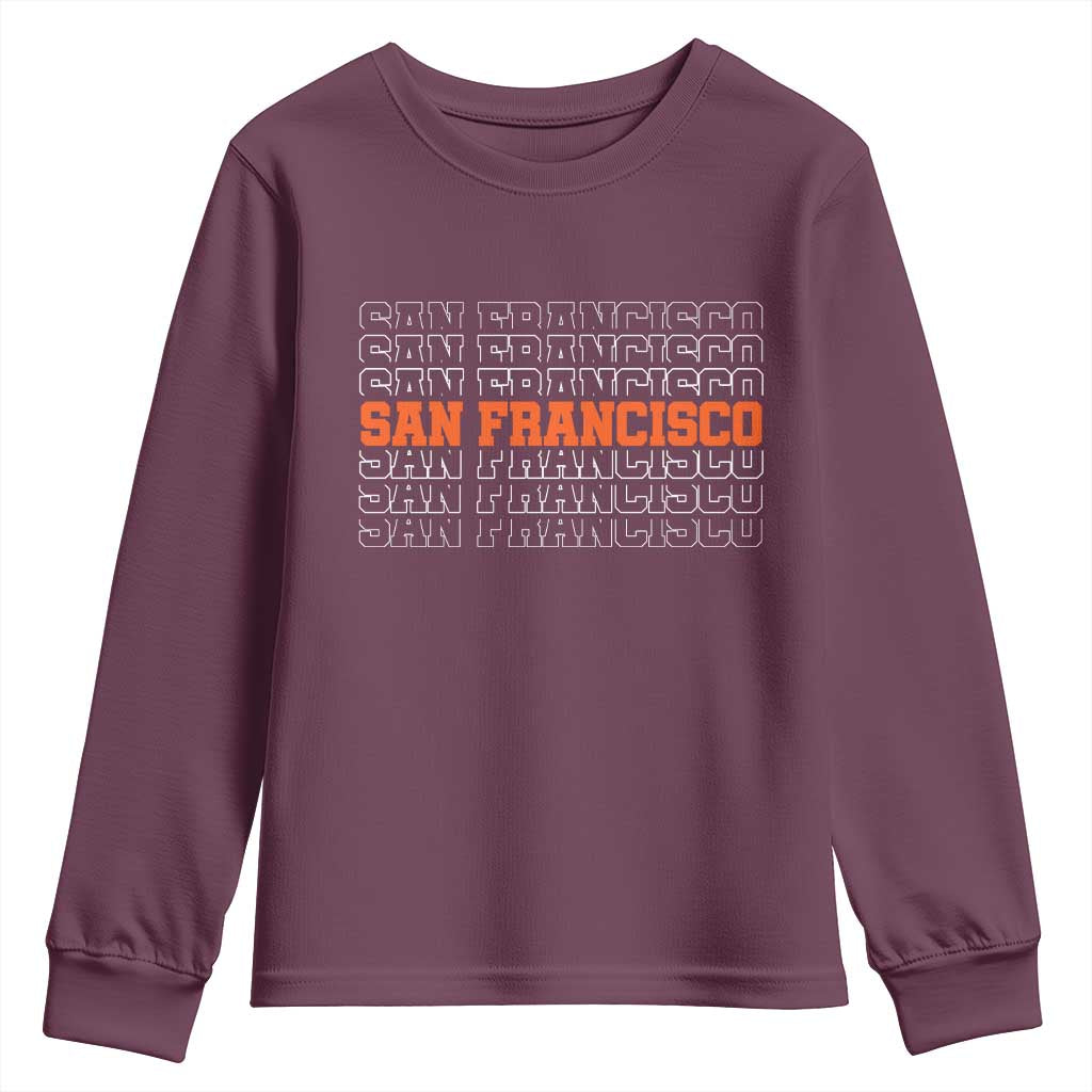 Vintage San Francisco Youth Sweatshirt California SF Retro Sports Style