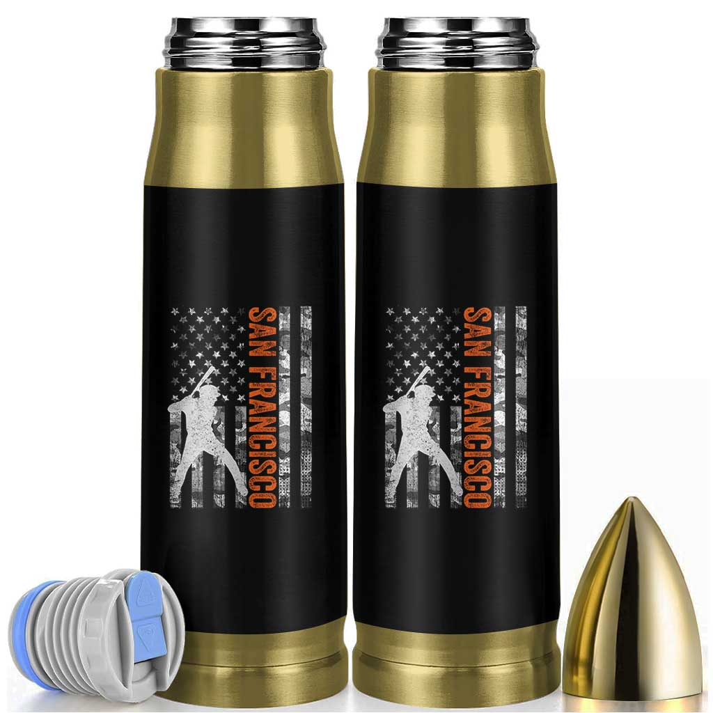 San Francisco Bullet Tumbler SF Baseball Player American Flag USA Camo Patriotic