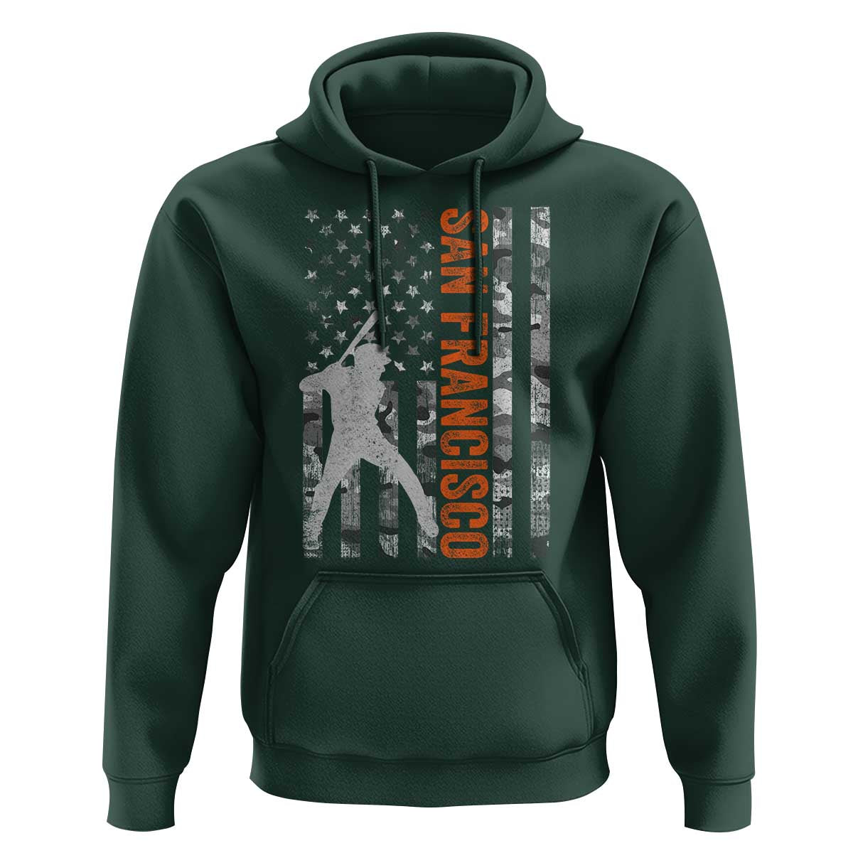 San Francisco Hoodie SF Baseball Player American Flag USA Camo Patriotic