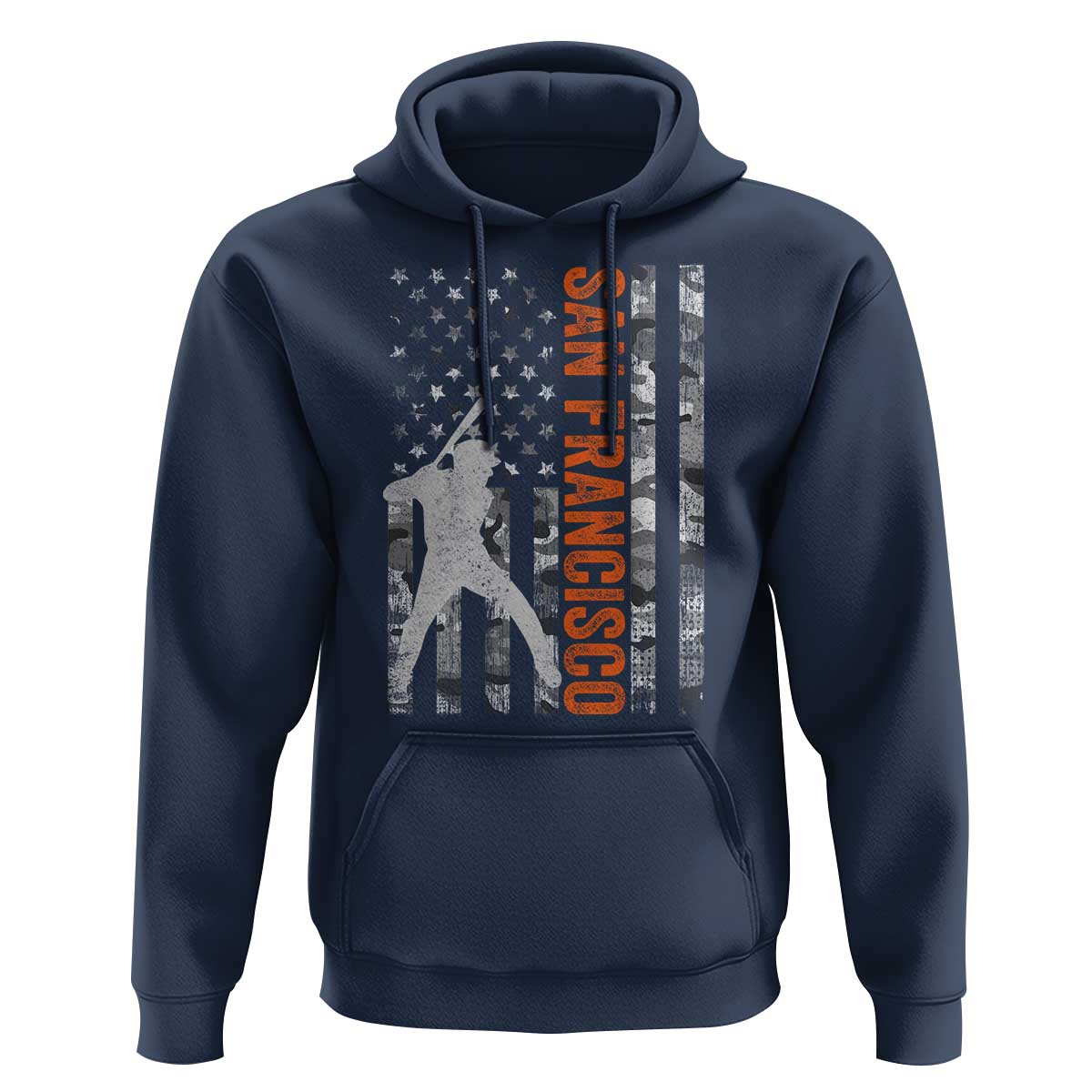 San Francisco Hoodie SF Baseball Player American Flag USA Camo Patriotic