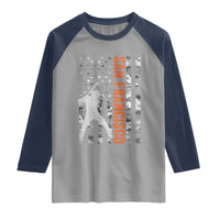 San Francisco Raglan Shirt SF Baseball Player American Flag USA Camo Patriotic