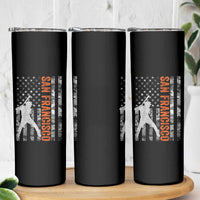 San Francisco Skinny Tumbler SF Baseball Player American Flag USA Camo Patriotic