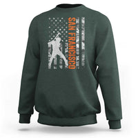 San Francisco Sweatshirt SF Baseball Player American Flag USA Camo Patriotic