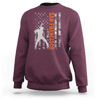 San Francisco Sweatshirt SF Baseball Player American Flag USA Camo Patriotic