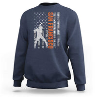 San Francisco Sweatshirt SF Baseball Player American Flag USA Camo Patriotic