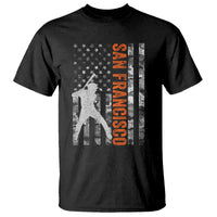 San Francisco T Shirt SF Baseball Player American Flag USA Camo Patriotic
