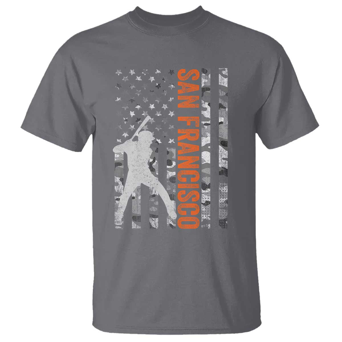 San Francisco T Shirt SF Baseball Player American Flag USA Camo Patriotic