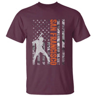 San Francisco T Shirt SF Baseball Player American Flag USA Camo Patriotic