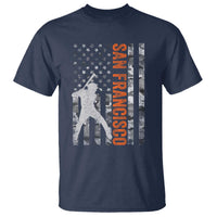 San Francisco T Shirt SF Baseball Player American Flag USA Camo Patriotic