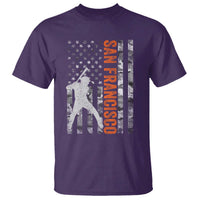 San Francisco T Shirt SF Baseball Player American Flag USA Camo Patriotic