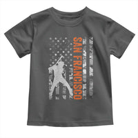 San Francisco Toddler T Shirt SF Baseball Player American Flag USA Camo Patriotic