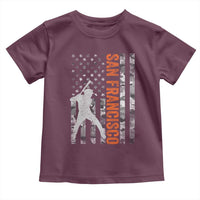 San Francisco Toddler T Shirt SF Baseball Player American Flag USA Camo Patriotic