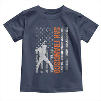 San Francisco Toddler T Shirt SF Baseball Player American Flag USA Camo Patriotic