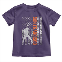 San Francisco Toddler T Shirt SF Baseball Player American Flag USA Camo Patriotic
