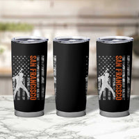 San Francisco Tumbler Cup SF Baseball Player American Flag USA Camo Patriotic