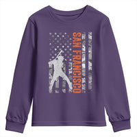 San Francisco Youth Sweatshirt SF Baseball Player American Flag USA Camo Patriotic
