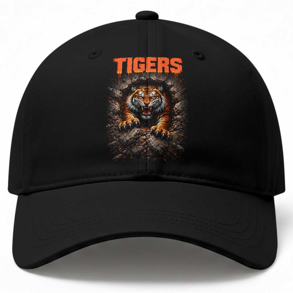 Tiger Sports Name Baseball Cap Vintage Distressed Baseball Fans