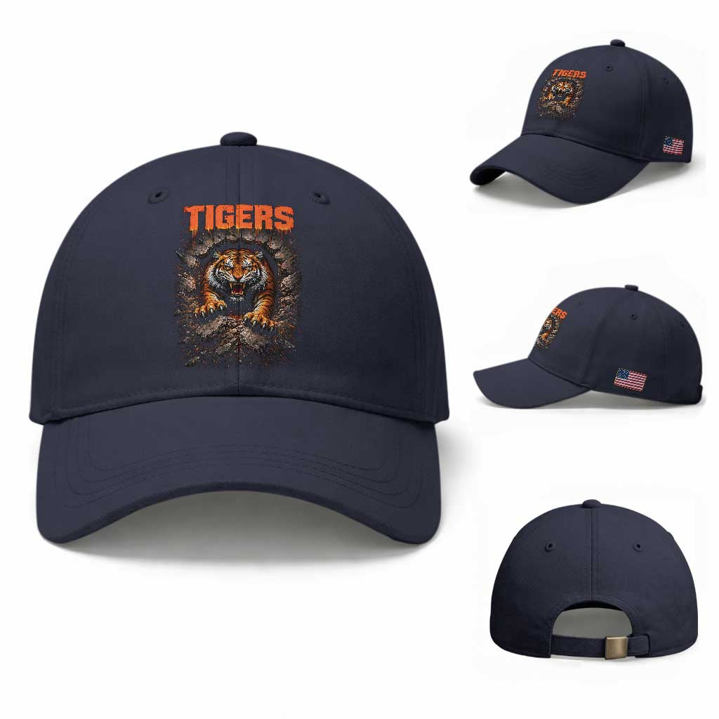 Tiger Sports Name Baseball Cap Vintage Distressed Baseball Fans