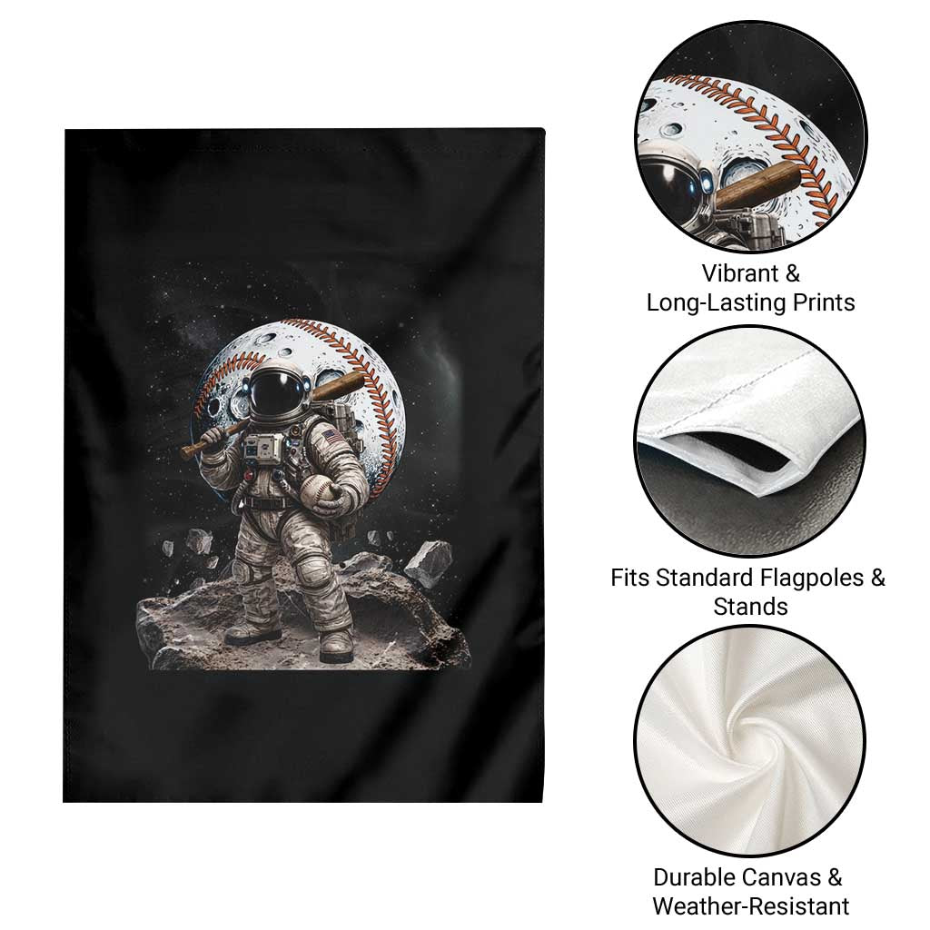 Astronaut Baseball Player Garden Flag Distressed Houston Clutch City Sports Fans