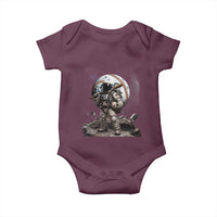 Astronaut Baseball Player Baby Onesie Distressed Houston Clutch City Sports Fans