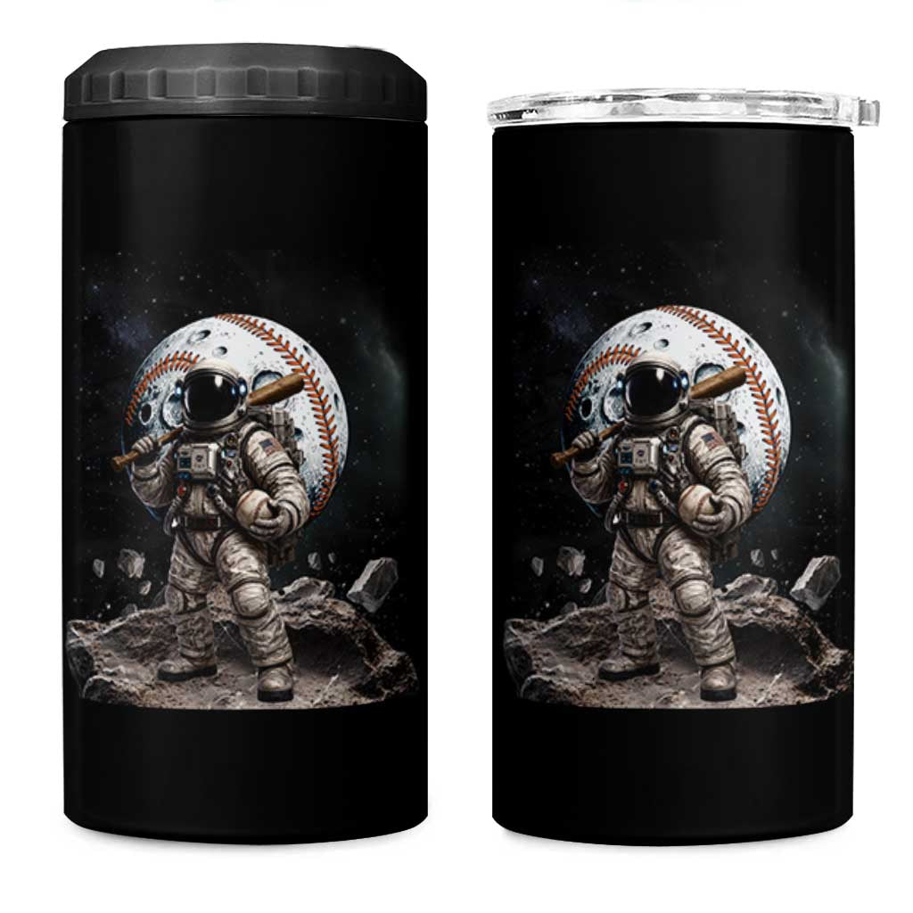 Astronaut Baseball Player 4 in 1 Can Cooler Tumbler Distressed Houston Clutch City Sports Fans