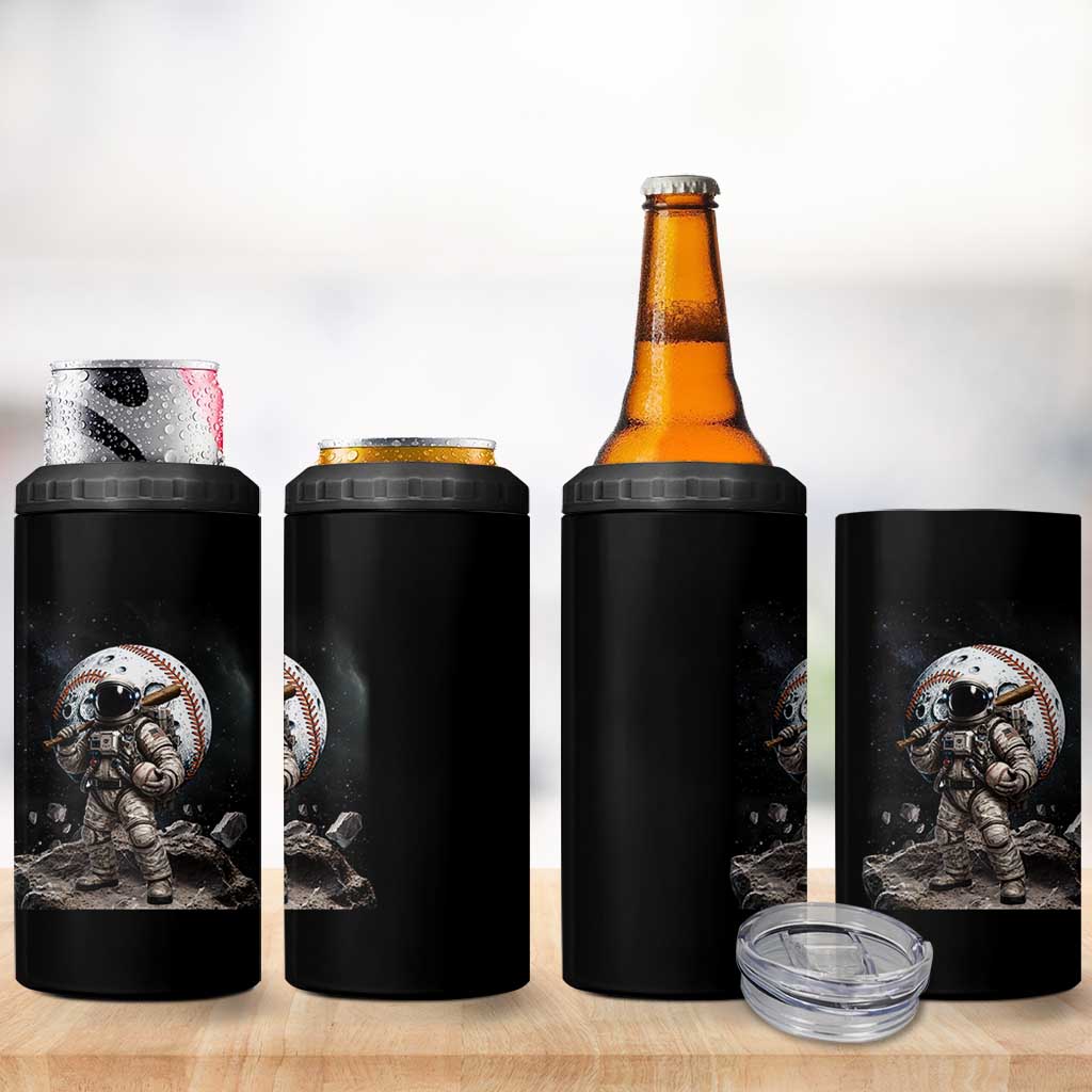 Astronaut Baseball Player 4 in 1 Can Cooler Tumbler Distressed Houston Clutch City Sports Fans