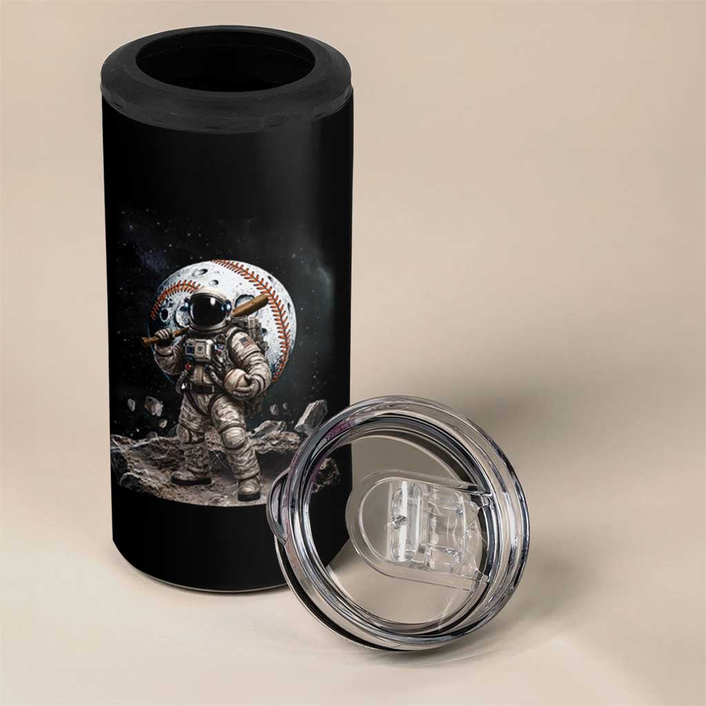 Astronaut Baseball Player 4 in 1 Can Cooler Tumbler Distressed Houston Clutch City Sports Fans