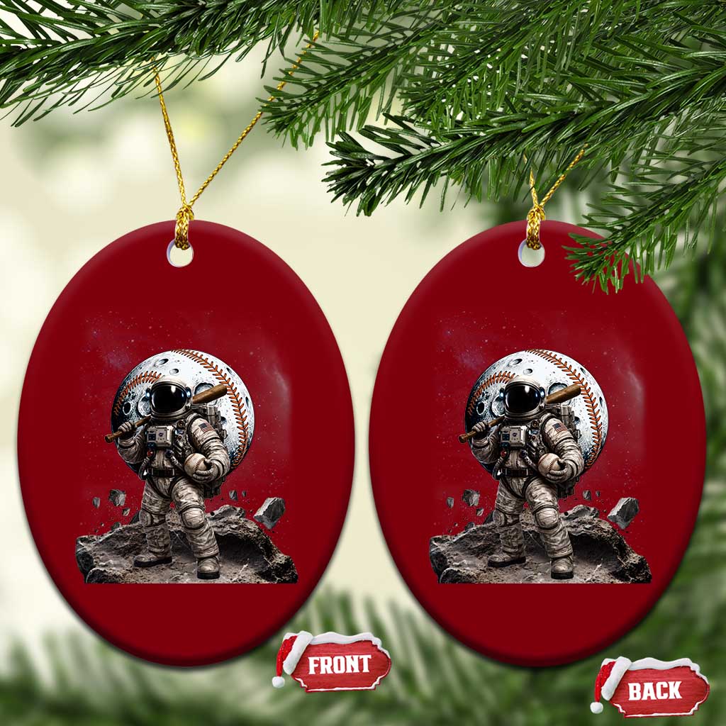 Astronaut Baseball Player Ceramic Ornament Distressed Houston Clutch City Sports Fans