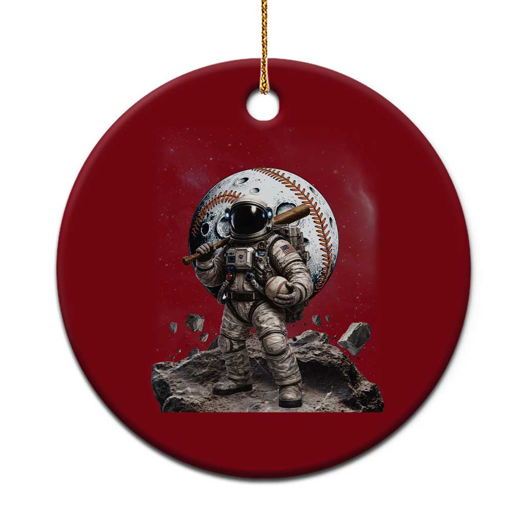 Astronaut Baseball Player Ceramic Ornament Distressed Houston Clutch City Sports Fans