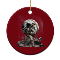 Astronaut Baseball Player Ceramic Ornament Distressed Houston Clutch City Sports Fans